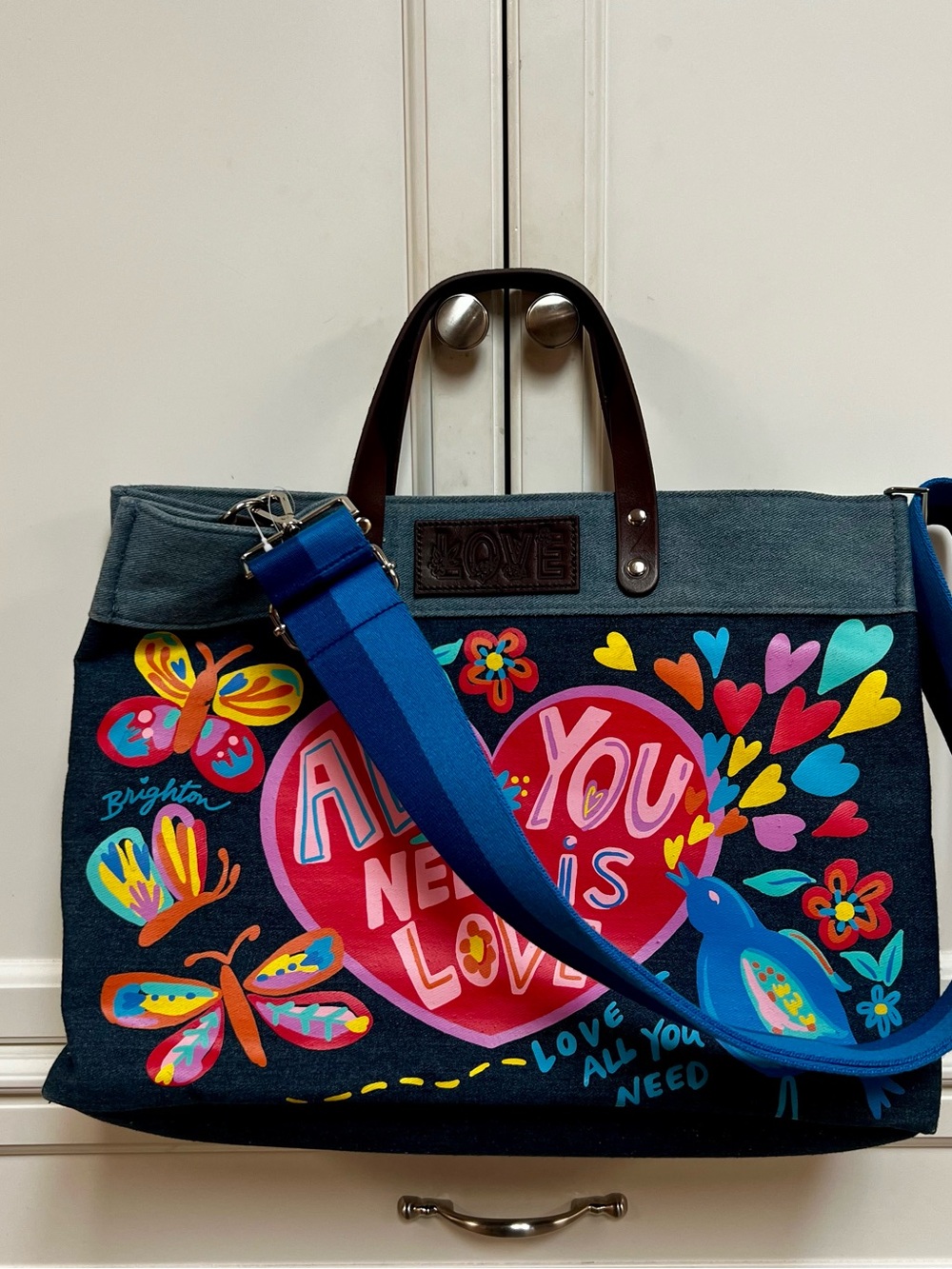 Brighton đź’— All You Need East West Denim Tote - H10088 - Picture 3 of 10
